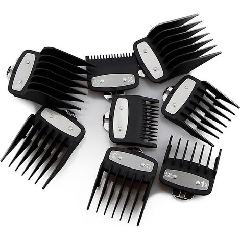 Convient pour tondeuse à cheveux : peigne de guidage, peigne limiteur de coupe, sabot standard 8 pièces, pièces supplémentaires, pince électrique (1/5)