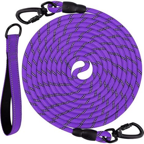 Guinzagli da addestramento per cani Sander Shop, guinzaglio lungo imbottito per cani, 5 m, 10 m, 15 m, 20 m, per addestramento, gioco, campeggio, legatura in giardino, O (1/5)