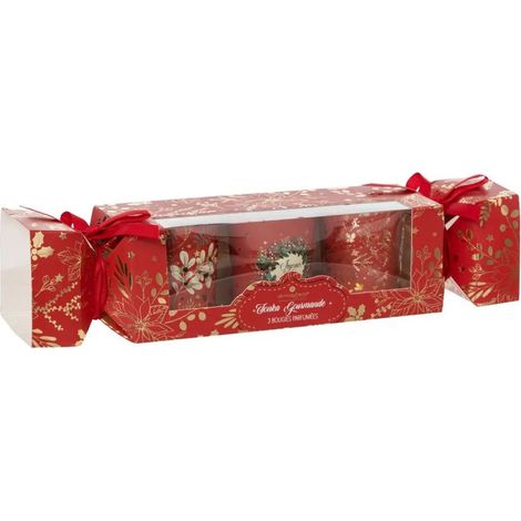 Paris Prix - Crackers De 3 Bougies Parfumées la Fête Des Délices 45g Tonka (1/4)
