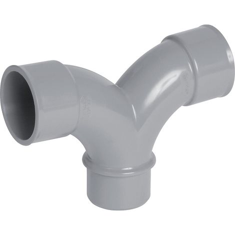 Nicoll – Coude double parallèle PVC évacuation femelle-femelle Ø40 – Angle 87°30 – Classement feu NF-M1 – Pour évacuation sans impuretés