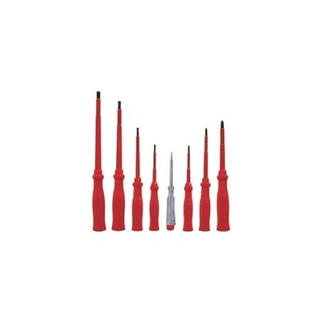 Set cacciaviti/giraviti a taglio e croce 8 pezzi isolanti GS