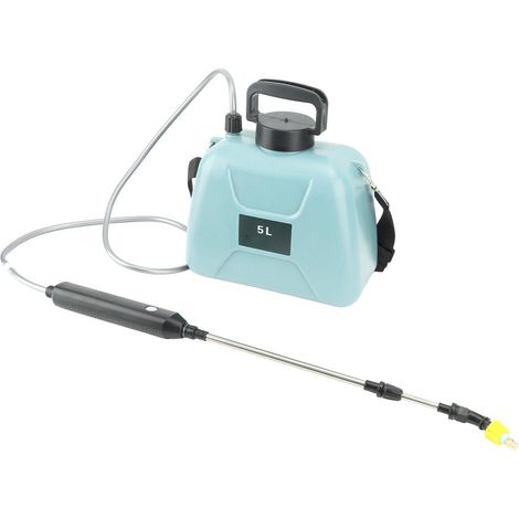 Elektrische Sprühpistole mit Griff, USB-aufladbar, 2400-mAh-Akku, für Garten und Haushalt, blau (1/5)