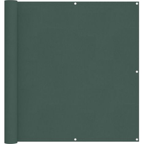 Paravent de balcon vert foncé, 120 x 200 cm, tissu Oxford. (1/5)