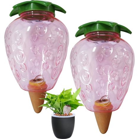 Lot de 2 grandes boules d'irrigation, 500 ml, système d'irrigation pour plantes en pot, réservoir d'eau, distributeur d'eau (1/5)