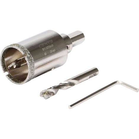 1-3/32 Pouce 28mm scie cloche carrelage foret diamant carrelage avec foret de centrage Revêtue de diamant Adaptée pour Verre Marbre Porcelaine et Céramique (1/5)