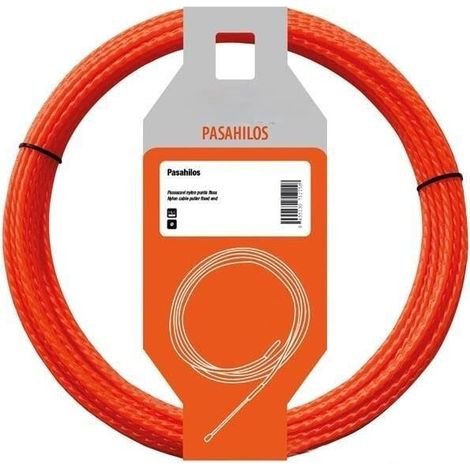 Guide passe-fils - Guide en polyester hélicoïdal de 4,5 mm, avec pointe interchangeable pour faciliter l'utilisation dans les travaux électriques