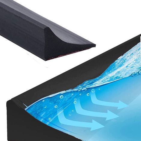 Duschdichtungsprofil 2 m 20 x 30 mm Duschschwellendichtung für horizontale Montage Schützt vor Wasseraustritt Wasserabweisendes Profil Anti Wasse (1/5)