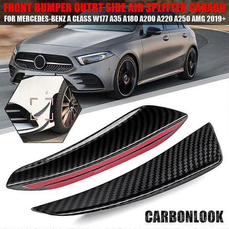 Séparateur de spoiler de pare-chocs avant en carbone pour Mercedes-Benz Classe A W177 AMG (1/5)