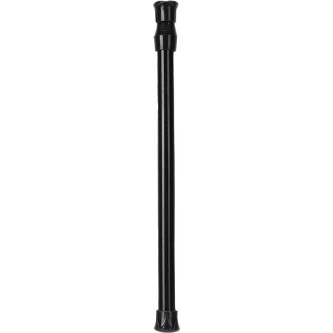 Tringle à Rideau, Tige de Tension à Ressort télescopique Tringle à Rideau de fenêtre en Acier à Haute teneur en Carbone sans Perforation Tringle à Rideau Noir(30-50) (1/5)
