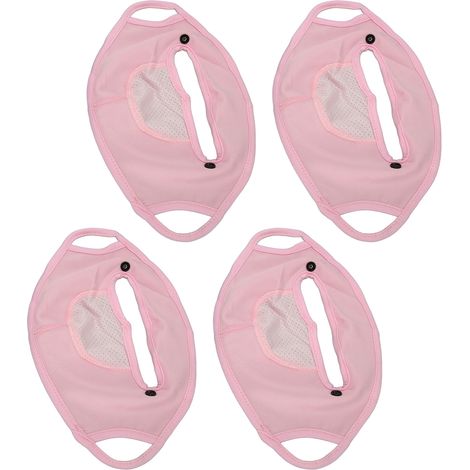 Cache-Cou Anti-UV avec Protection Oculaire Intégrée pour Randonnée, Cyclisme et Sports d'Extérieur - Lot de 4, Rose (1/5)