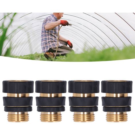 Universelles Schnellkupplungsset für Gartenschläuche, Adapter und Messinganschluss. (1/5)