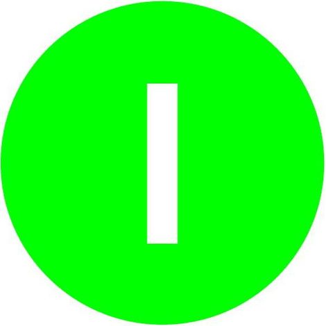 Étiquette saillante verte I EATON M22-XDH-G-X1