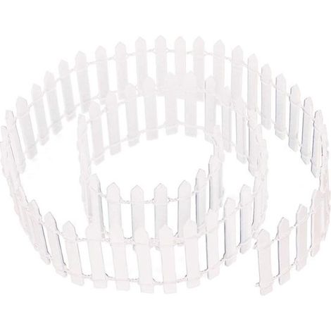 Mini Gartenzaun, Holzzaun, flexibler Mini Zaun, Mini Gartenzaun zur Dekoration. für Bastelarbeiten, 90 x 5 cm 3 Stück (orange). (1/5)