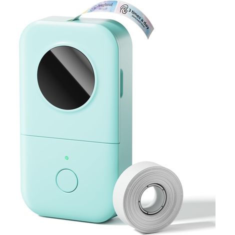 Imprimante d'étiquettes D30, mini imprimante d'étiquettes portable Bluetooth, étiquettes personnalisées sans encre avec icônes pour la maison, les enfants et les fournitures scolaires. (1/5)