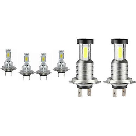 Kit de 6 ampoules LED H7 pour phares (feux de route longue portée, 6000K, 240W 52000lm et 100W 30000lm). (1/5)