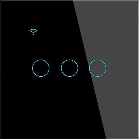 Interrupteur intelligent Tuya Wi-Fi tactile sans fil neutre 1234 bits (1/5)