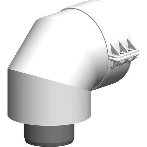 Atec Bogen PolyTwin konzentrisch, DN 60/100 87Grad (1/2)