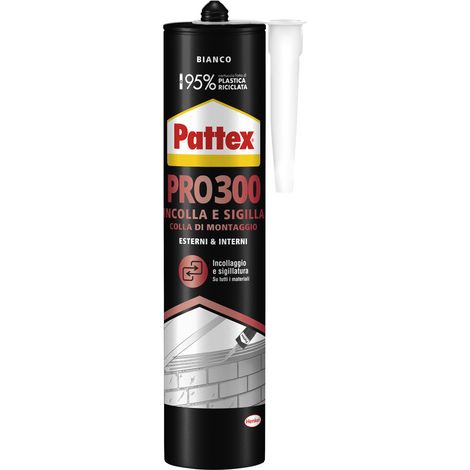 PATTEX PRO 300 colla di montaggio Bianca Box di 12 cartucce da 410 gr 2960630 HENKEL (1/3)
