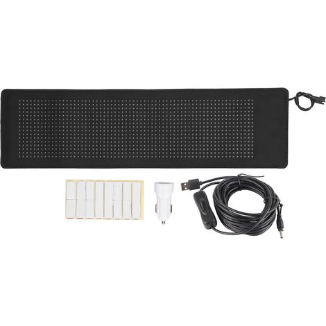 Flexibles LED-Schild, USB 5V, Bluetooth, App-Steuerung, anpassbarer Text, animiertes Design, programmierbar, sehr hell.