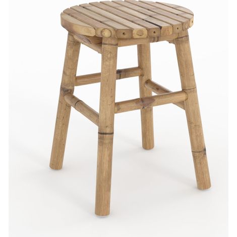 Taburete de jardín en bambú H45,5 cm - Polly