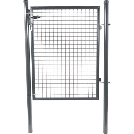 Portillon Grillage éco Gris 1m75 Maille 50x50, Hauteur 1m75, Gris Anthracite - Filiac