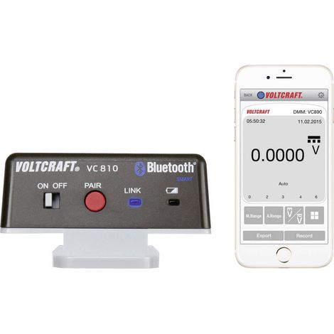 [NEUWERTIG] B-Ware Voltcraft Bluetooth-Adapter VC810 für VC-800-Serie kabellose Verbindung 55g (1/2)