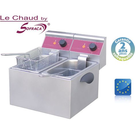 Friteuse Professionnelle électrique de table - 2 x 4 Litres - Sofraca