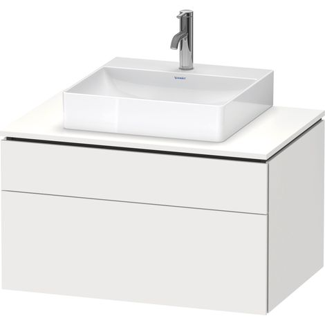Lavabo de consola Duravit L-Cube, suspendido, incluye placa de