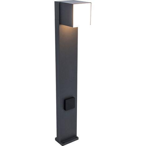 Lámpara de pie para jardín Lutec 7193805118, color antracita, con portalámparas, cabezal ajustable, 12 W, IP54, 3000 K. (1/4)