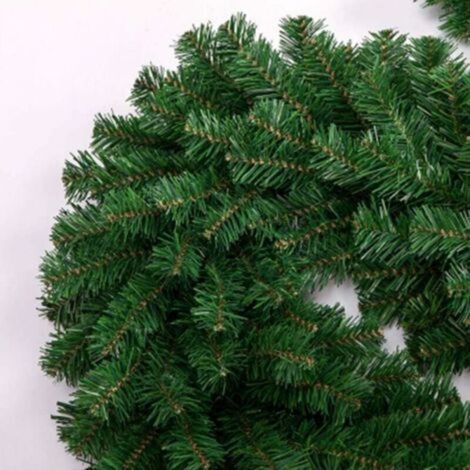 1 Pièce 2.7m Guirlande de Sapin de Noël Artificiel Tête Décorative Intérieur Extérieur Ornements de Noël Vert Ornement Vert Ornements de Noël Ornements de Noël Herbe Verte pour Votre Porte (1/3)