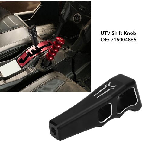 Poignée de commande de boîte de vitesses UTV en aluminium, Remplacement pour Maverick X3 / X3 MAX 2017-2024, durable et ergonomique (1/5)