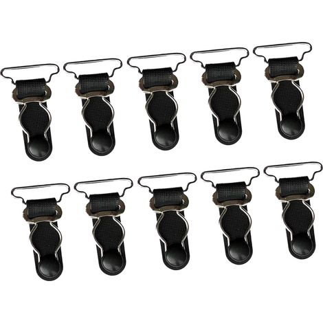 10x Women's Garter Belt Straps Metal Clips Thigh Highs Garter Buckles (1/5)