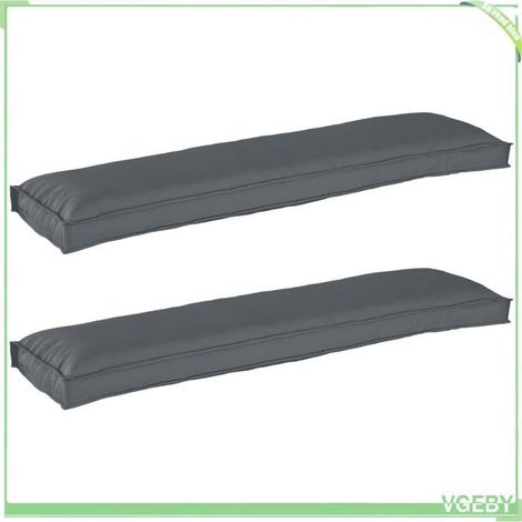 42001708 Set de coussins de palette 2 pcs Anthracite 150 x 40 x 8 cm (1/5)