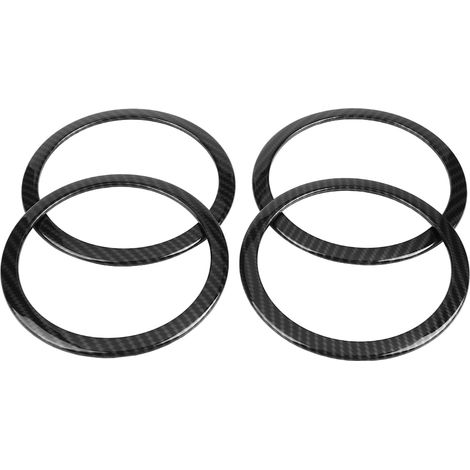 4 Türlautsprecher-Zierringe in Carbonfaser-Optik für BMW 3er F30 GT F34 (2013-2018) (1/5)
