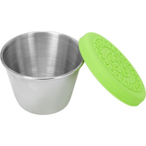 Récipient à huile essentielle en acier inoxydable pour salon de beauté, couvercle silicone vert 70ml (1/5)