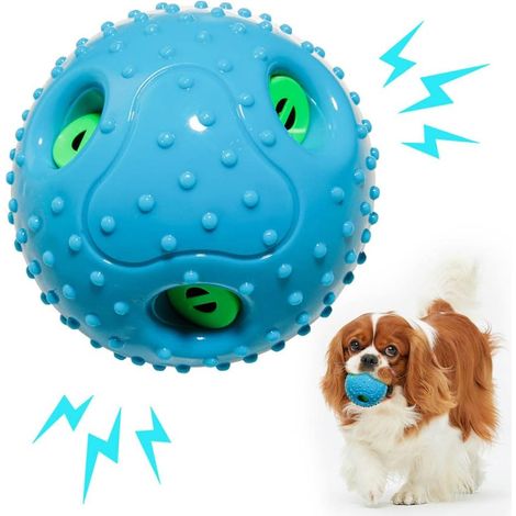 Jouet Chien Indestructible, Jouet couineur à mâcher Caoutchouc pour Chiens Grands et Petits