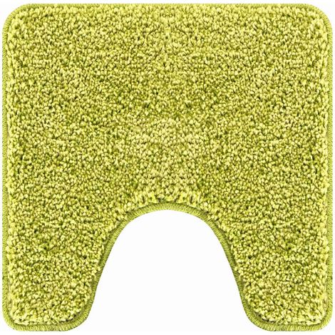 Tapis de bain antidérapant avec découpe pour toilette Vert CFW63209 (1/5)