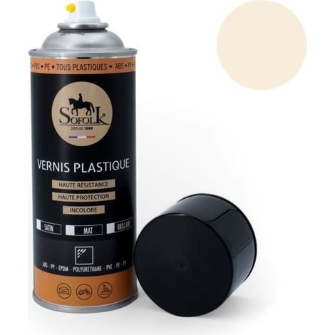 Pintura plástica (aerosol) - SOFOLK - 6 - Blanco roto brillante - 400 ml - Interior y exterior (1/2)