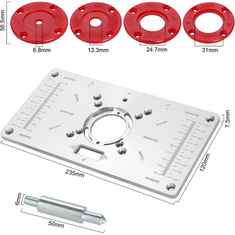 Défonceuse électrique avec plaque inversée, machine à graver le bois, outil de fraisage et rainurage, perceuse à bois, affleureuse à lamelles, version Asie du Sud-Est (1/5)