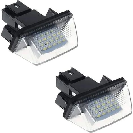 Luces LED para matrícula de coche 12V 3528SMD 6500K Blanco Xenón Luces traseras para Peugeot 206 207 306 2 unidades (1/4)