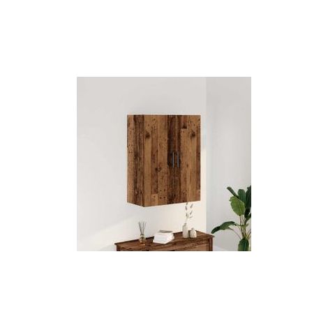 Armoire murale vieux bois 69,5x34x90 (1/5)