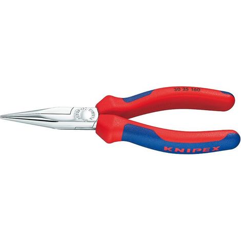 Knipex alicates de punta larga cromados azul rojo 190 mm