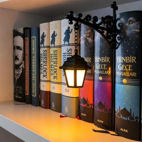 【BQ】Neue Bibliothekslampe - Dekorative Regalbeleuchtung, LED-Nachtlicht für Leseecken, Bücherregal aus Holz, Bücherregal für Bücherwürmer. (1/5)