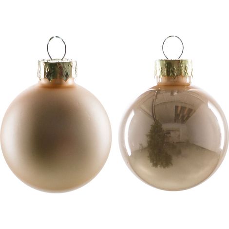 TrendLine Weihnachtskugeln aus Glas Ø 3,5 cm champagner 16 Stück Christbaum- & Feiertagsschmuck (1/3)