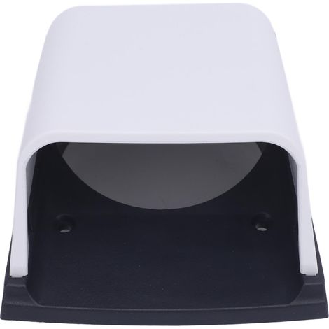Ortviai Éventail d'aération marin 3 pouces pour bateau, RV et yacht – ABS résistant, blanc et noir