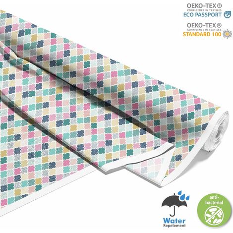 TESSUTI DECORATIVI PER ESTERNI OXFORD - motivo geometrico a pois (1/5)