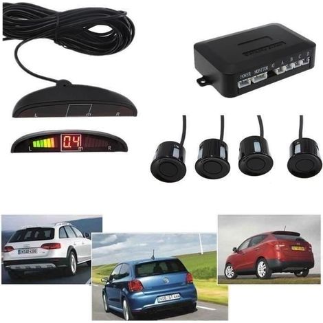 4 LED-Parksensoren, Rückfahrkamera mit akustischem Alarm - juanstar1908301 I02276