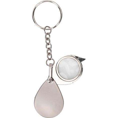 Petite Loupe de Poche, 30X Bijoutiers Mini Loupe Pliante Loupe rotative Pliable Loupe Porte-clés Boucle de Bijoux pour la Lecture (1/5)