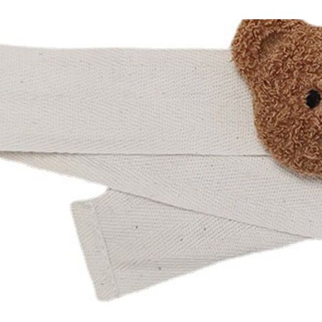 Embrasses de rideaux brodées tête d'ours, cordon d'attache, décoration pour chambre d'enfant, ours brun (1/5)
