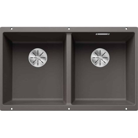 Blanco Subline 350/350 - Évier en silgranit, 755x460 mm, InFino, gris 527347